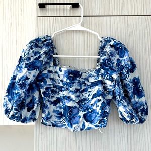 Abercrombie Puff Sleeve Top Size XS